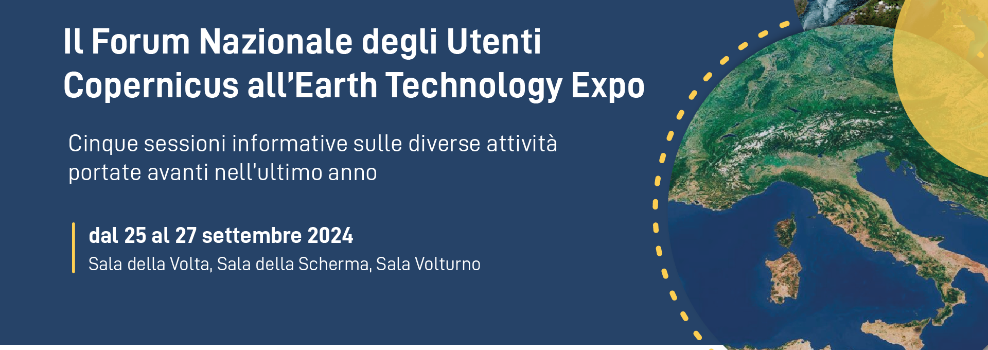 Il Forum Nazionale degli Utenti Copernicus all’Earth Technology Expo