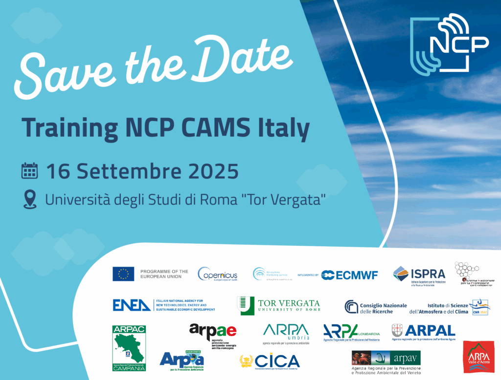 Save the Date: Training CAMS NCP Italy 16 Settembre
