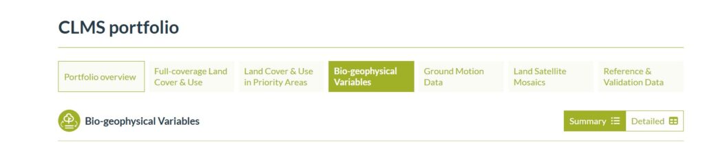 Ritorna il training di Copernicus Land Monitoring Service: Bio-geophysical Variables a scala europea