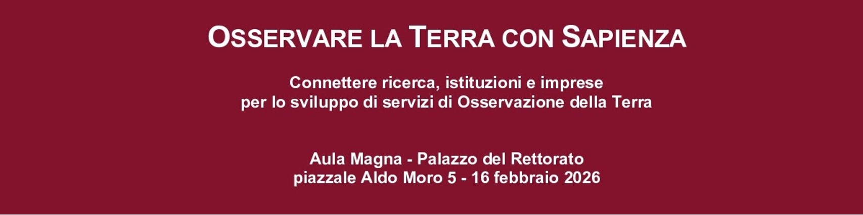 Osservare la Terra con Sapienza